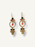 Pendientes Luisa Corales y negro
