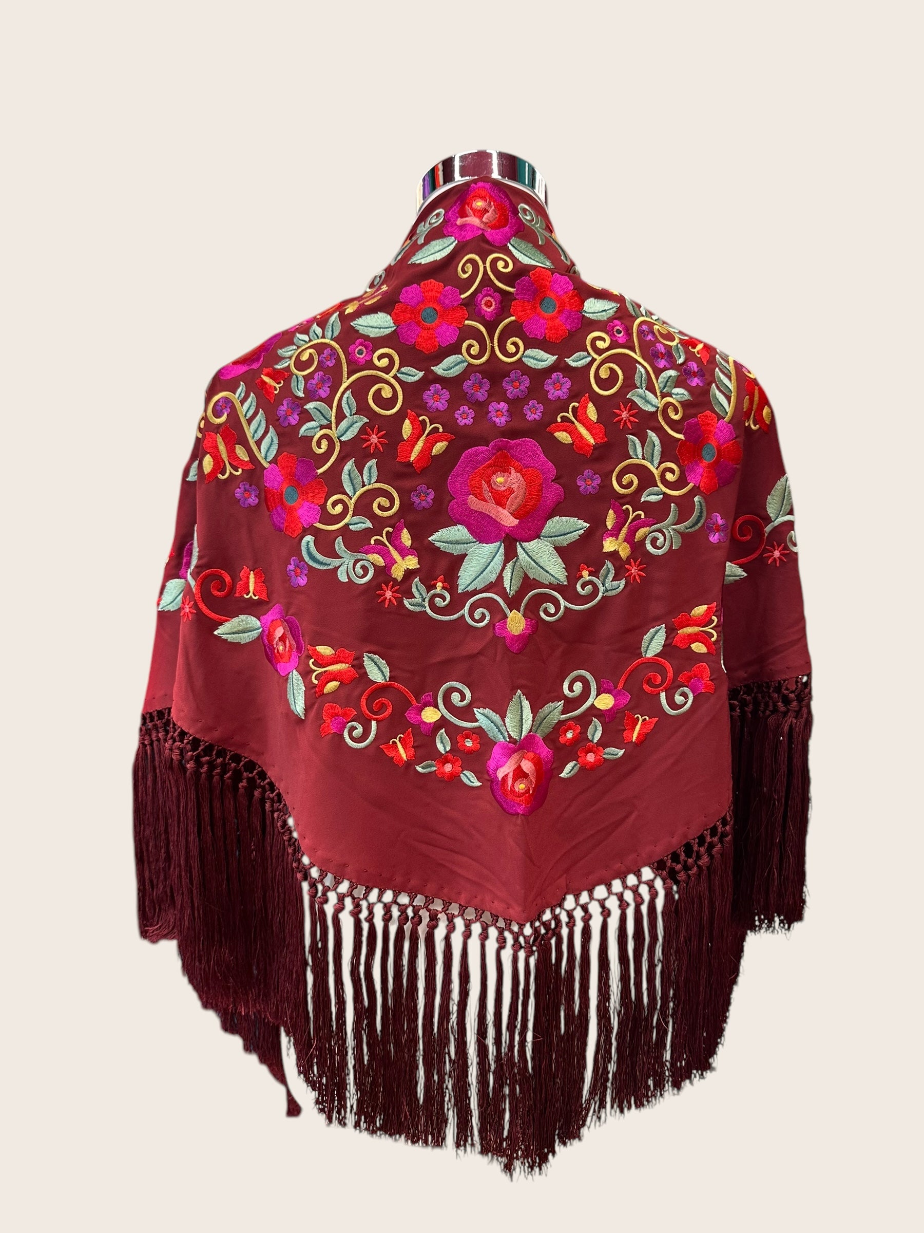 Mantoncillo Fantasía Burdeos