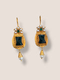 Pendientes Eloísa verde y perla