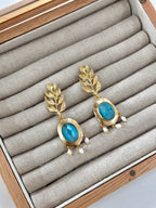 Pendientes Jerez Turquesa