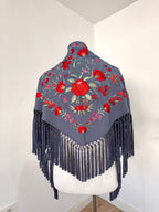 Mantoncillo Clavelines Azul Grisáceo