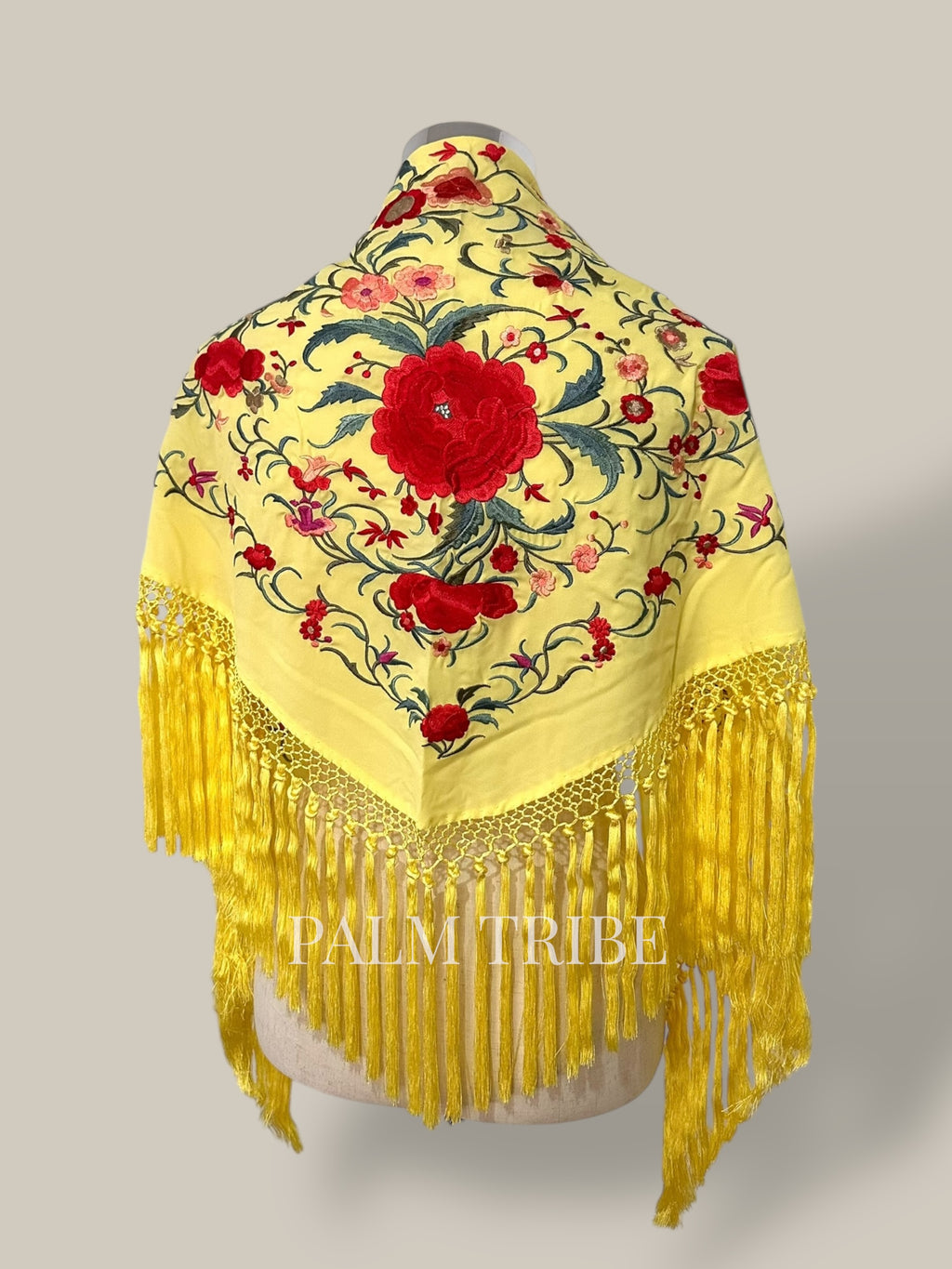 Mantoncillo Jaleo Amarillo con rojo