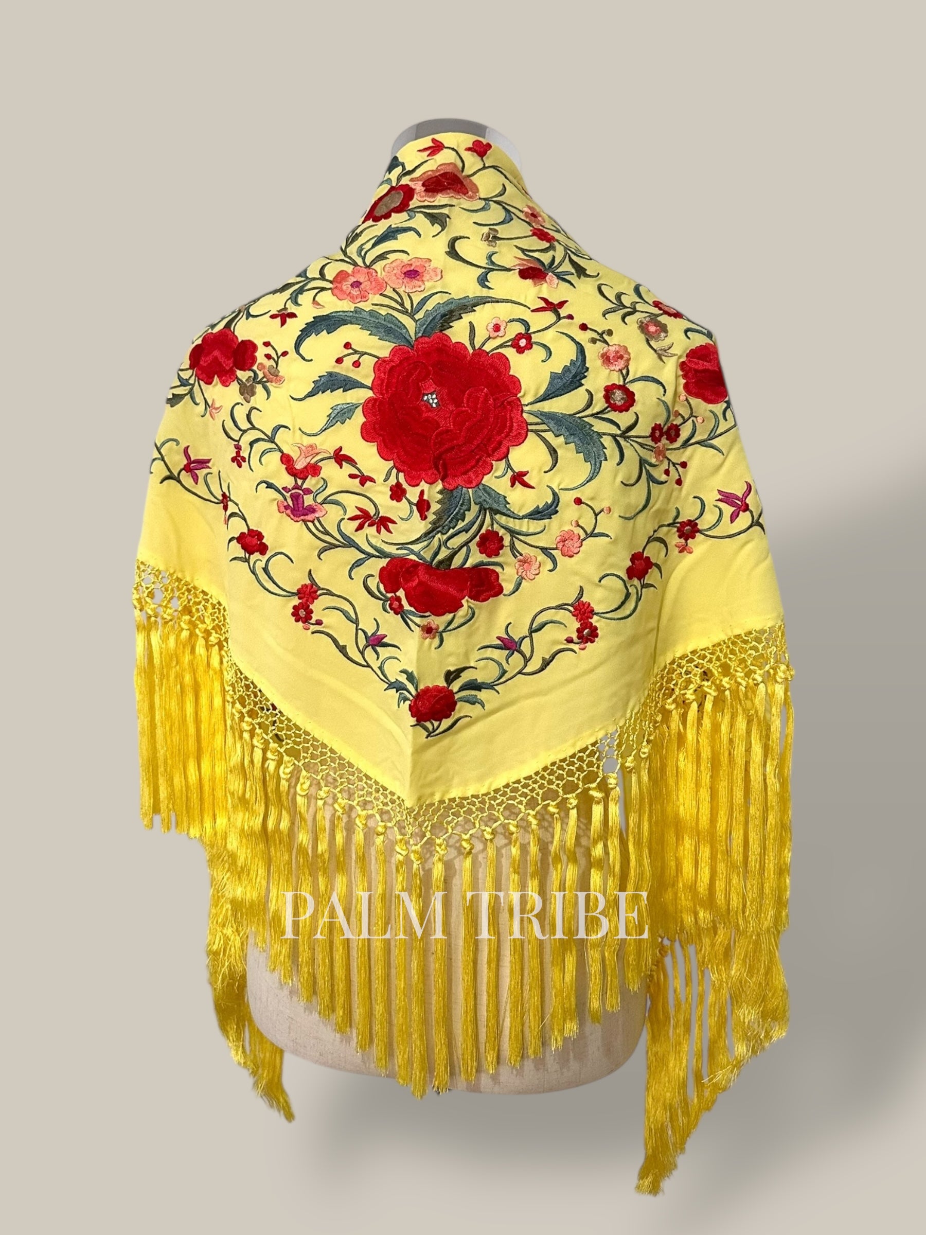 Mantoncillo Jaleo Amarillo con rojo