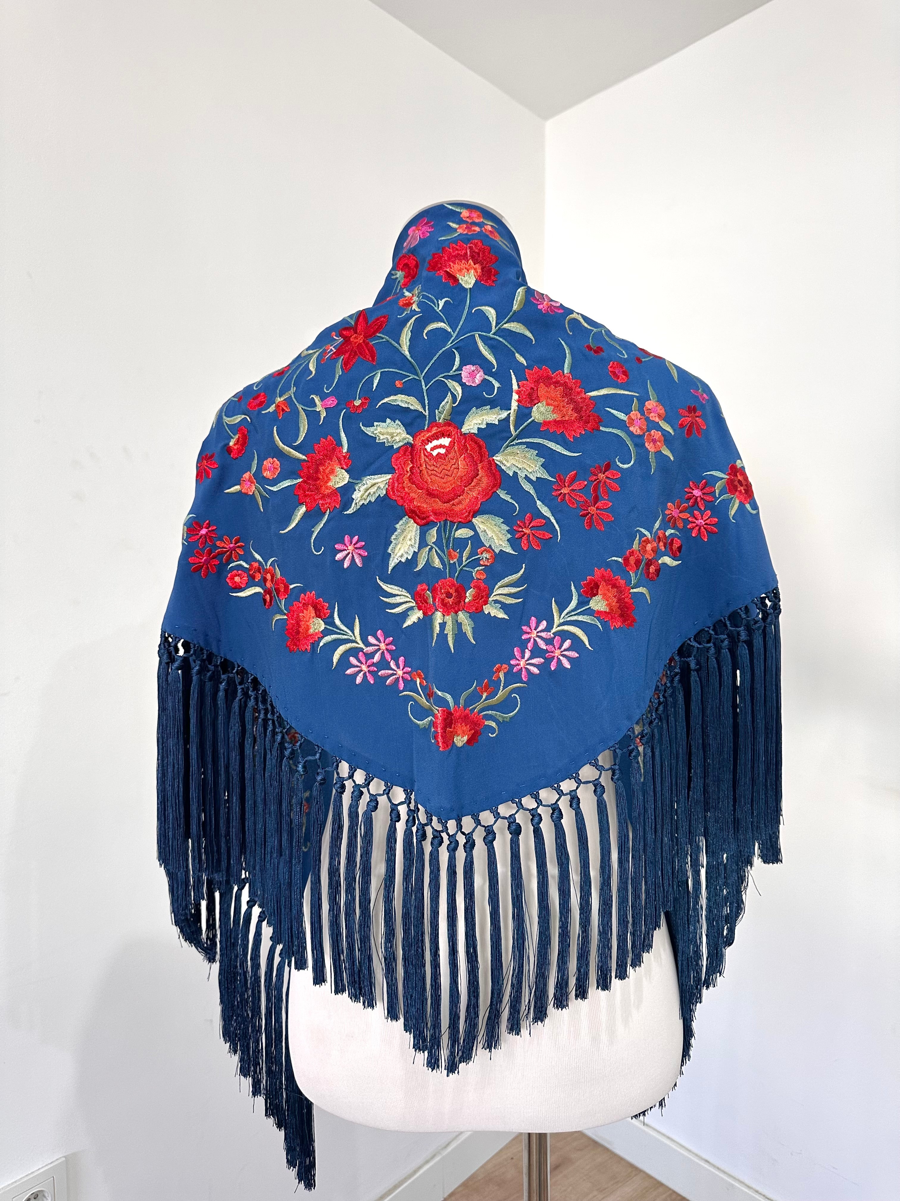 Mantoncillo Clavelines Azul Ducado