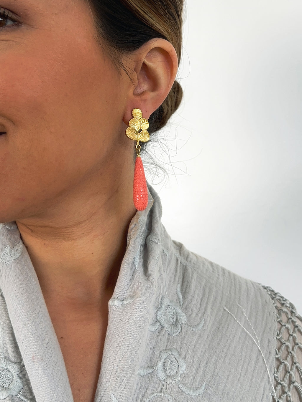 Pendientes Matilda Coral