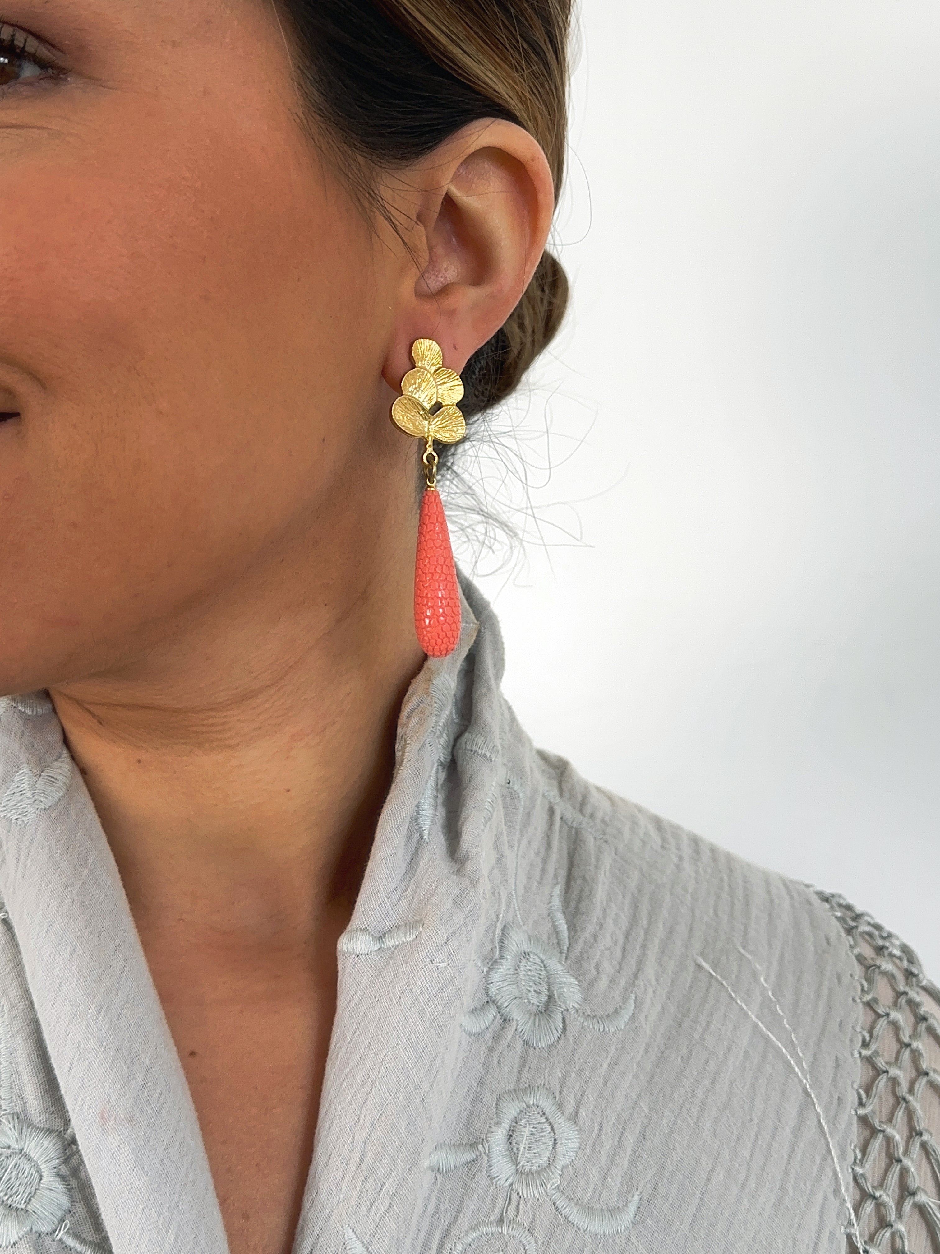 Pendientes Matilda Coral