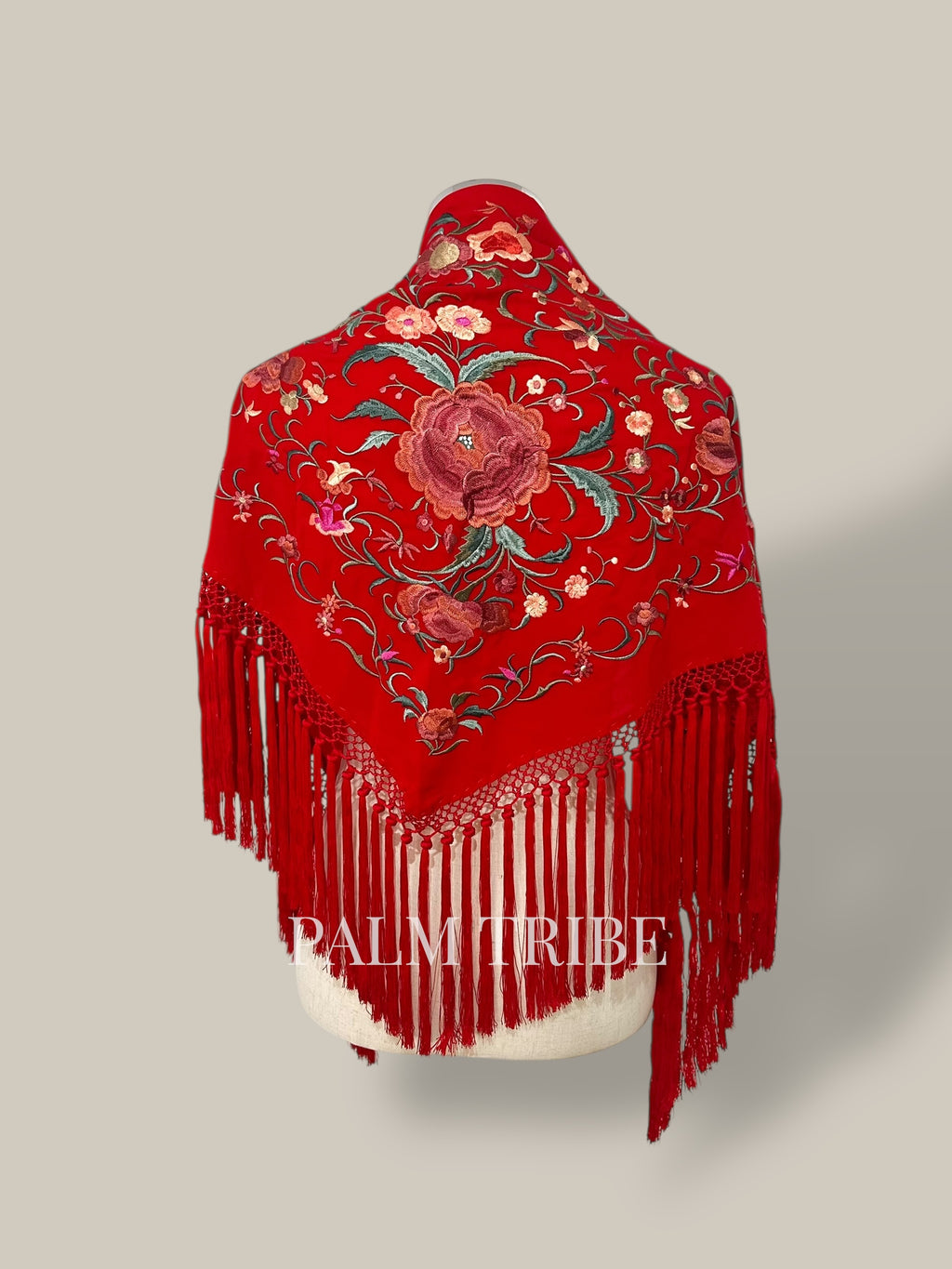 Mantoncillo Jaleo rojo con rosados