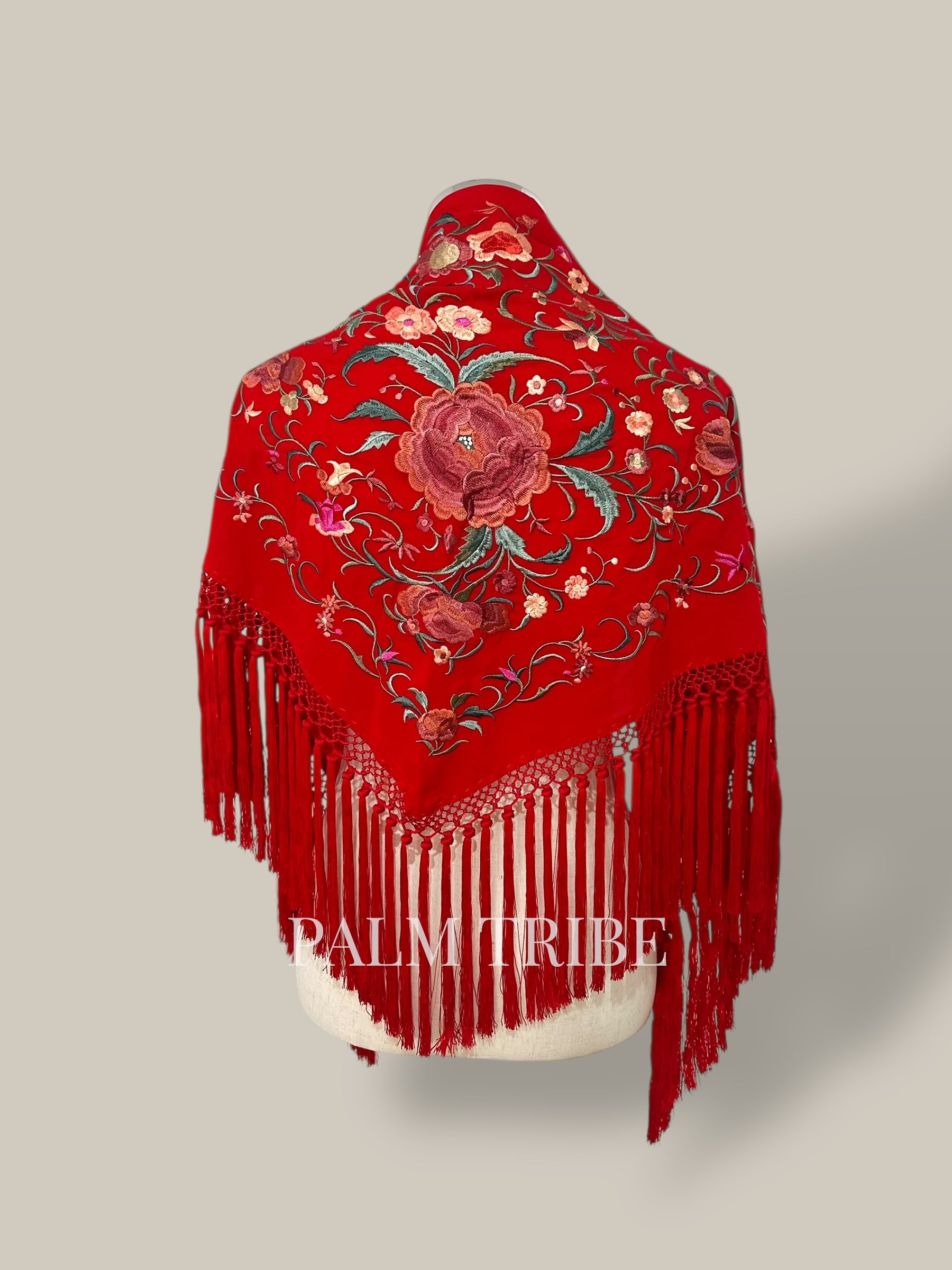 Mantoncillo Jaleo rojo con rosados