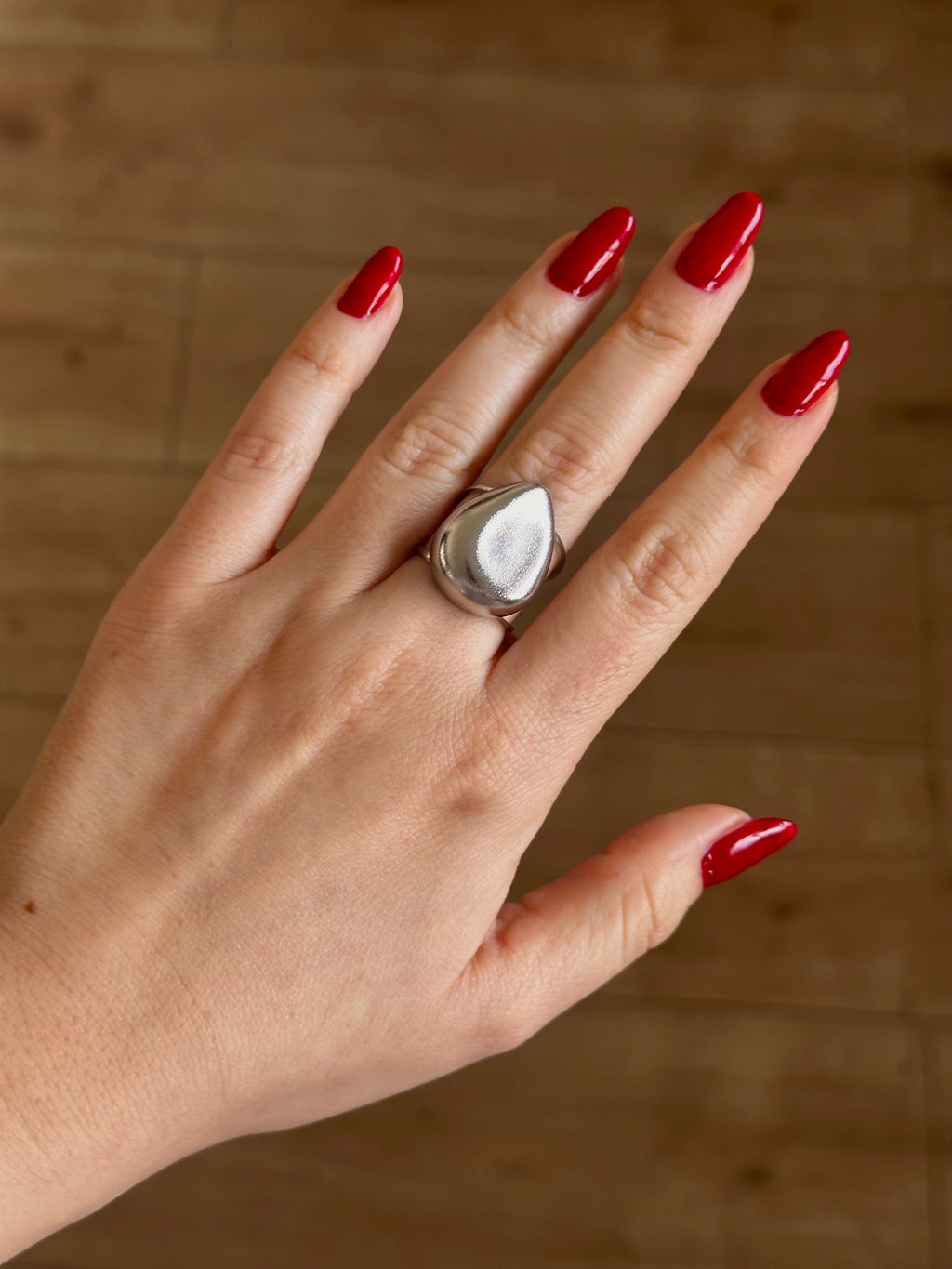 Anillo Lágrima Silver