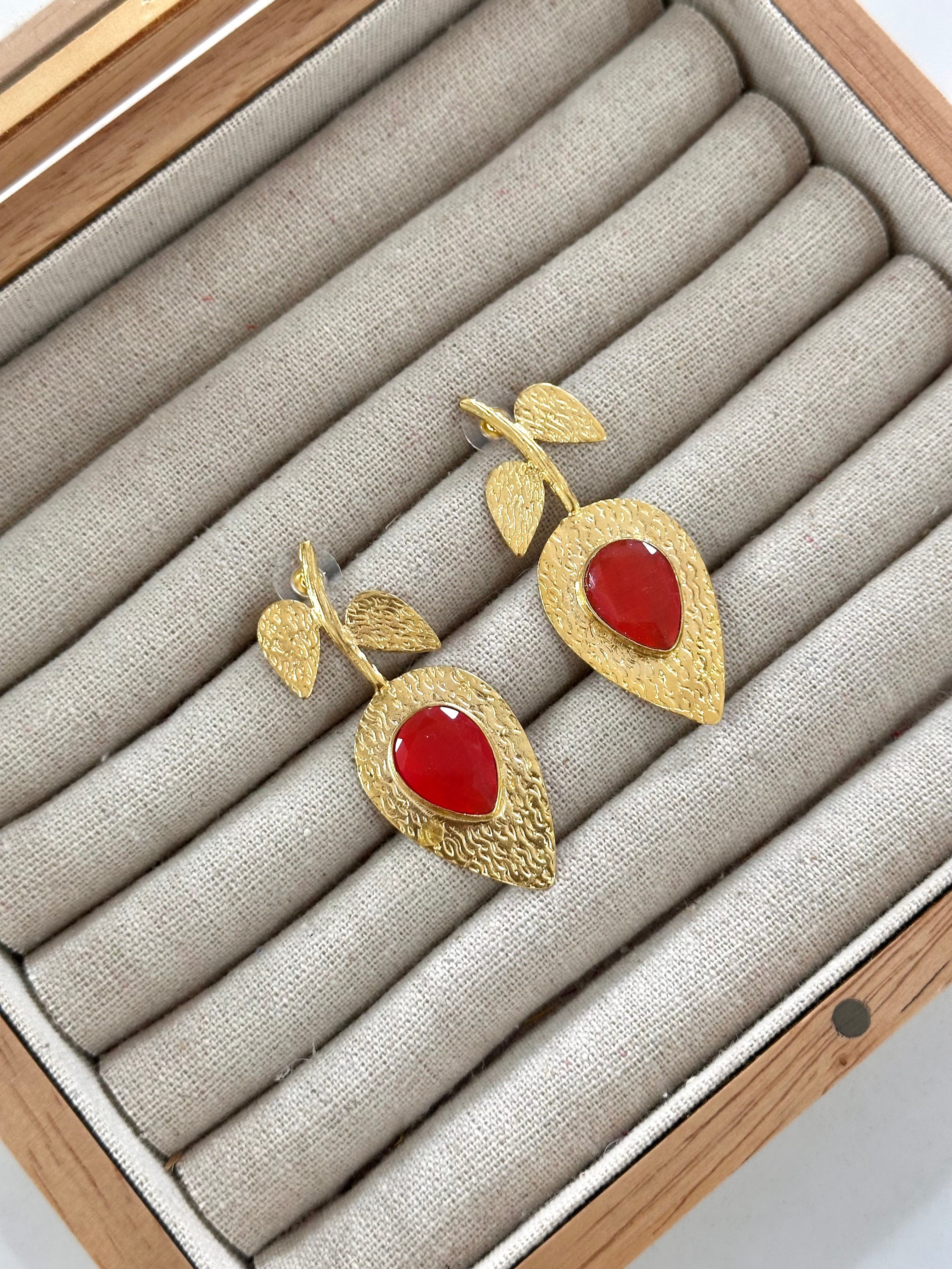 Pendientes Palma Naranja