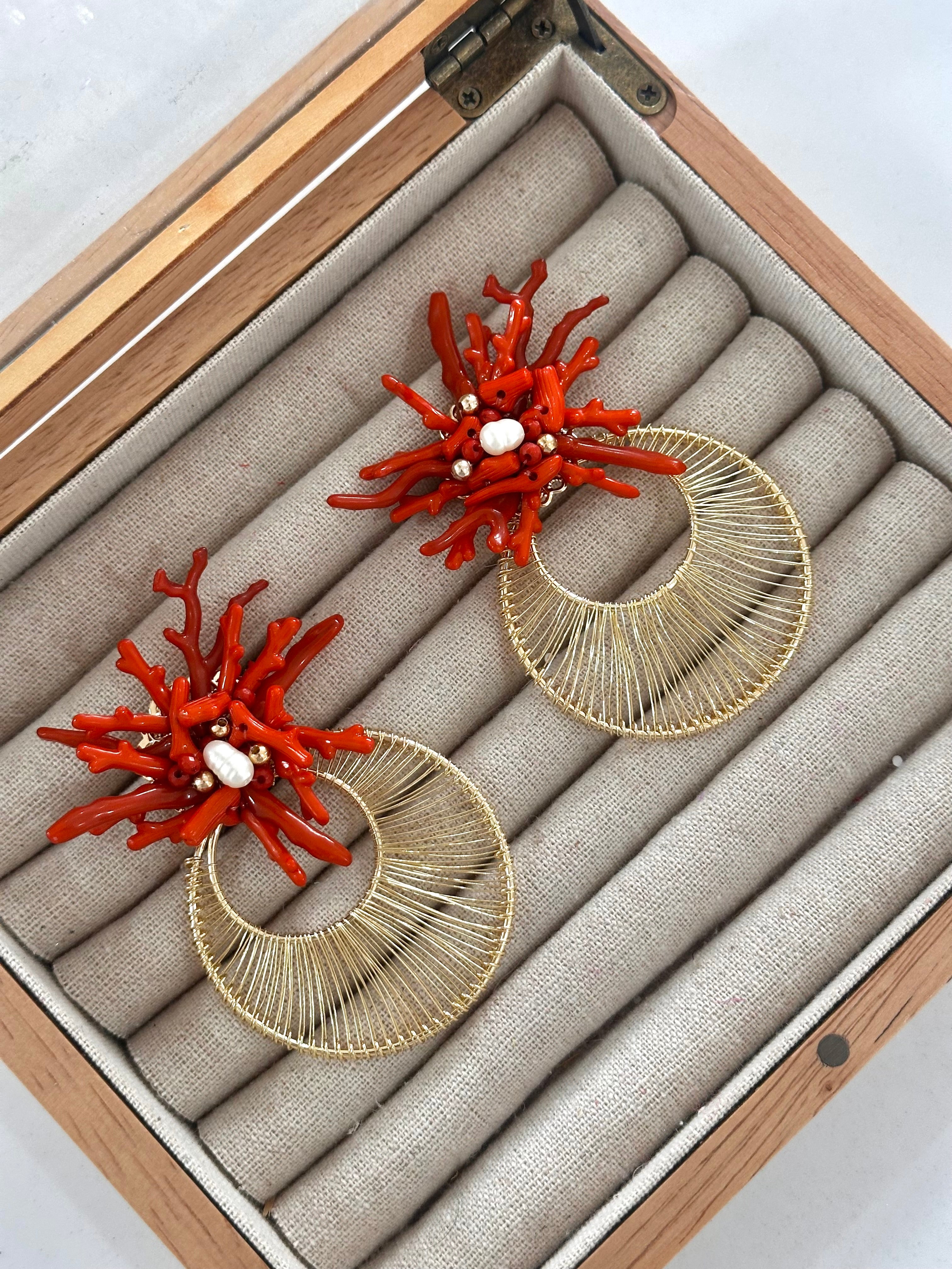 Pendientes Marbella Teja