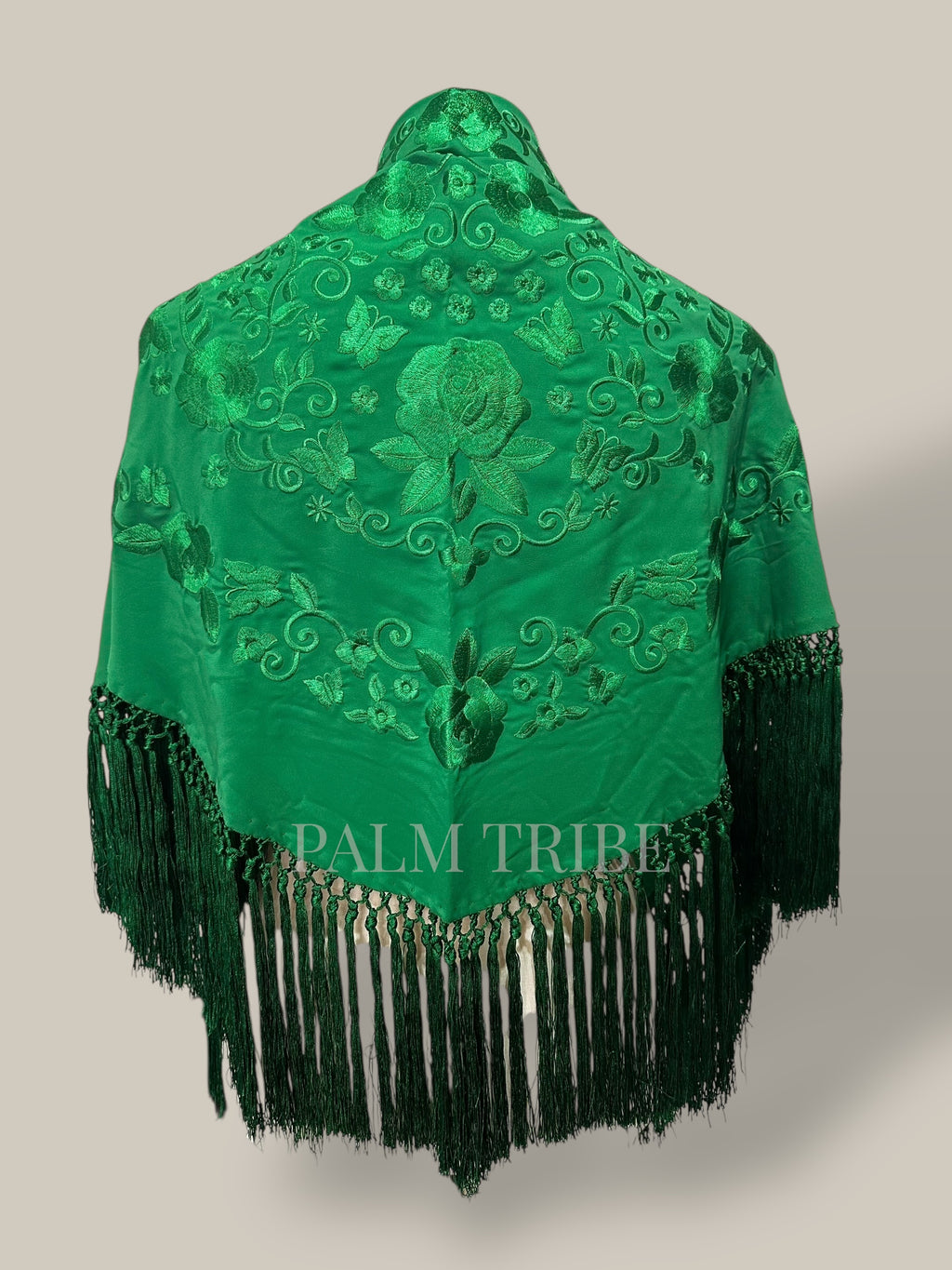 Mantoncillo fantasía verde