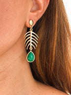 Pendientes Raspita Verde Esmeralda