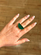 Anillo Afrodita Maxi Esmeralda