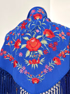 Mantoncillo Clavelines Azul Eléctrico