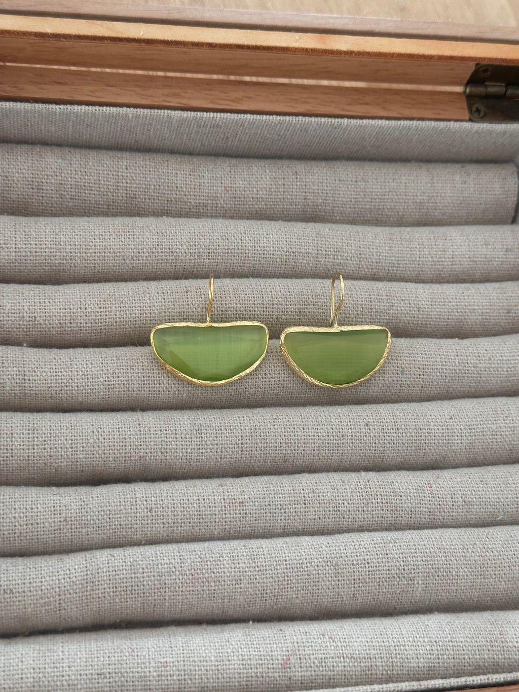 Pendientes Afrodita big verdes