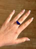 Anillo Afrodita Azul eléctrico