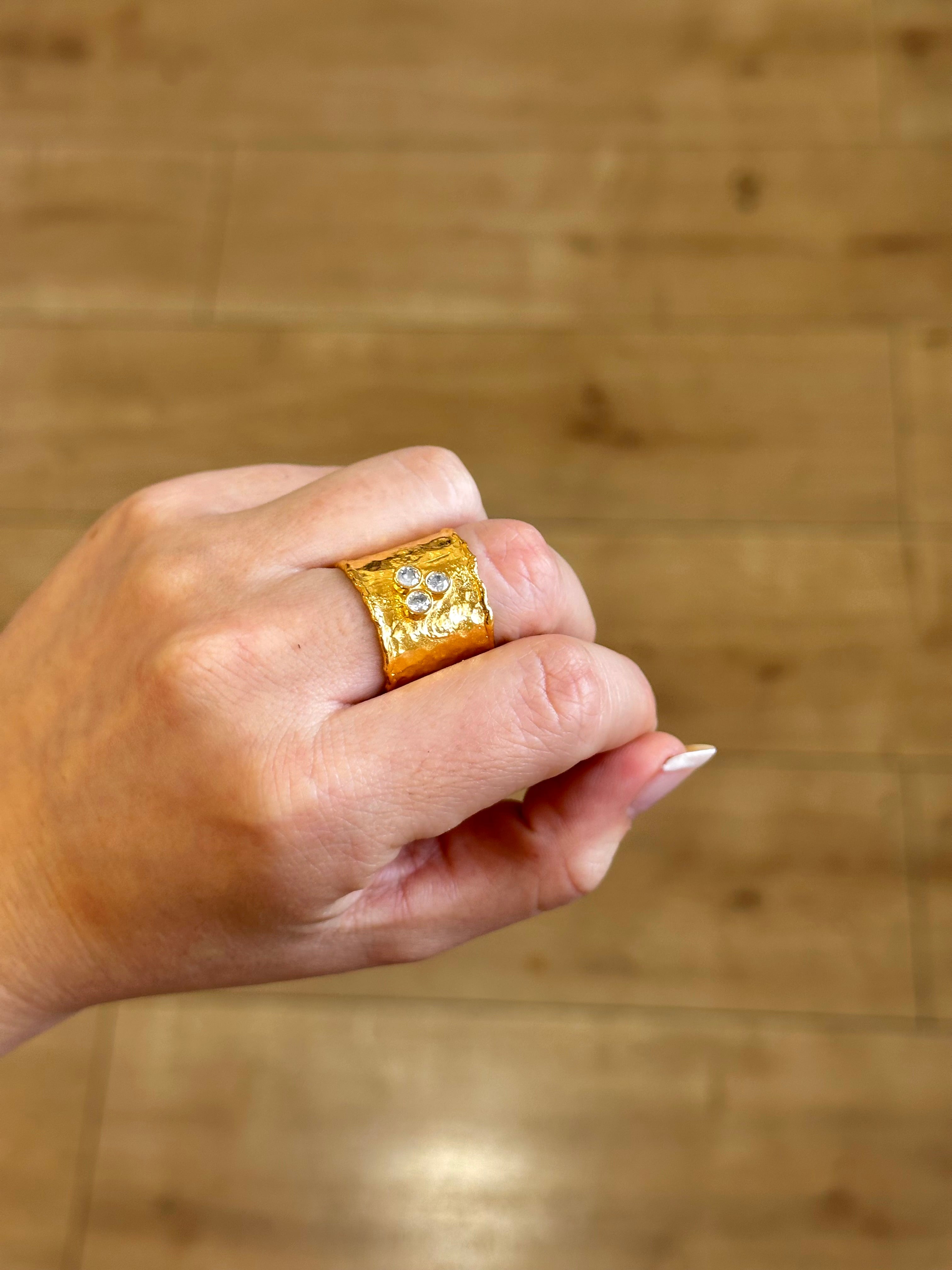 Anillo Agatha Blanco