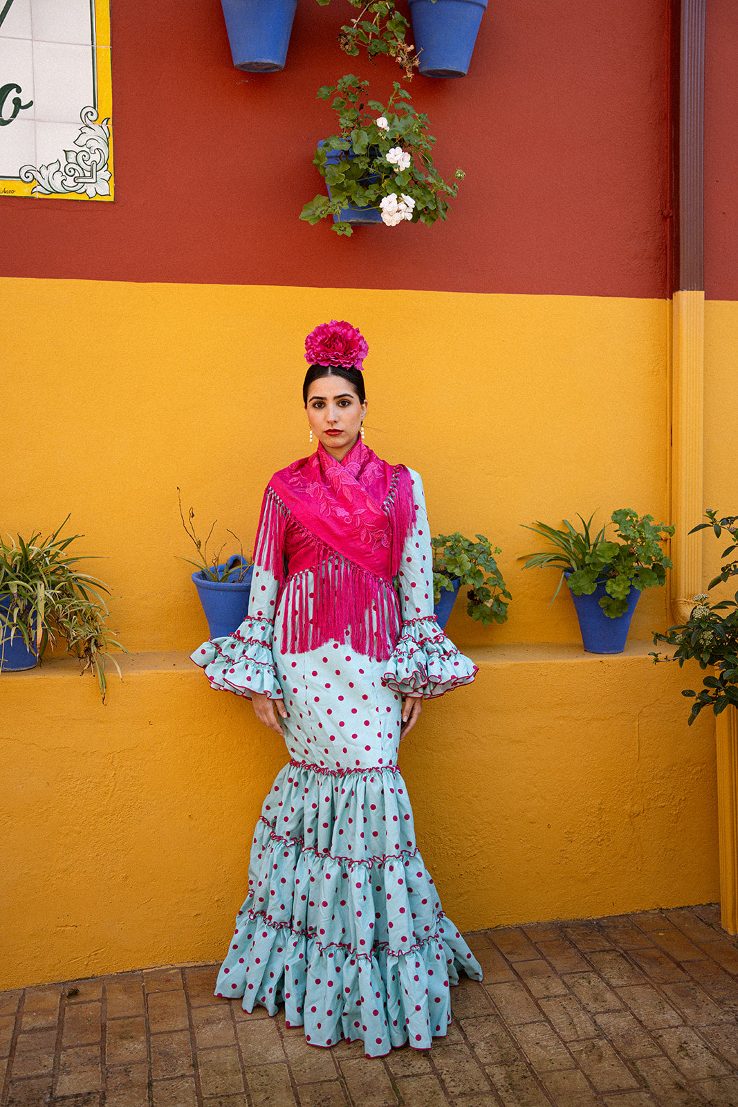 Mantoncillo Lirio Fucsia 100% seda