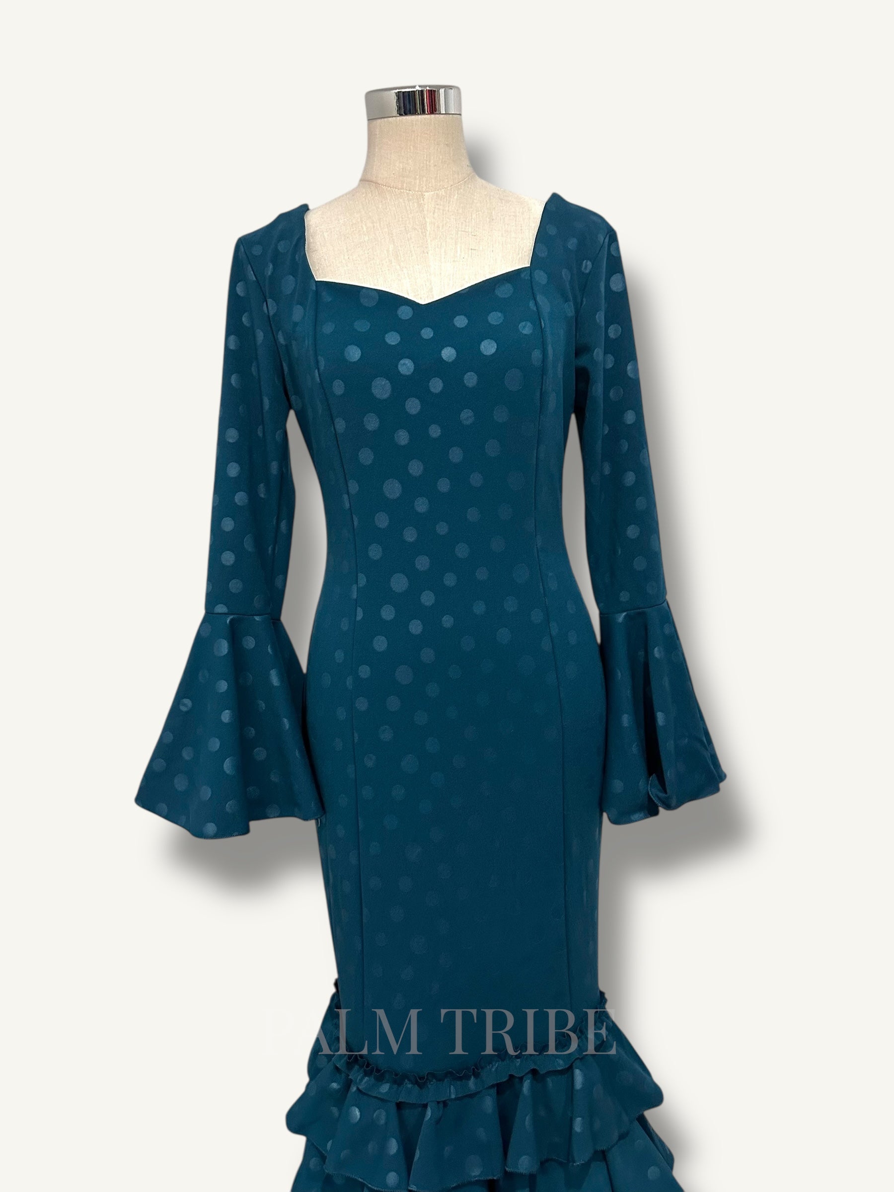 Vestido Cayetana Petróleo