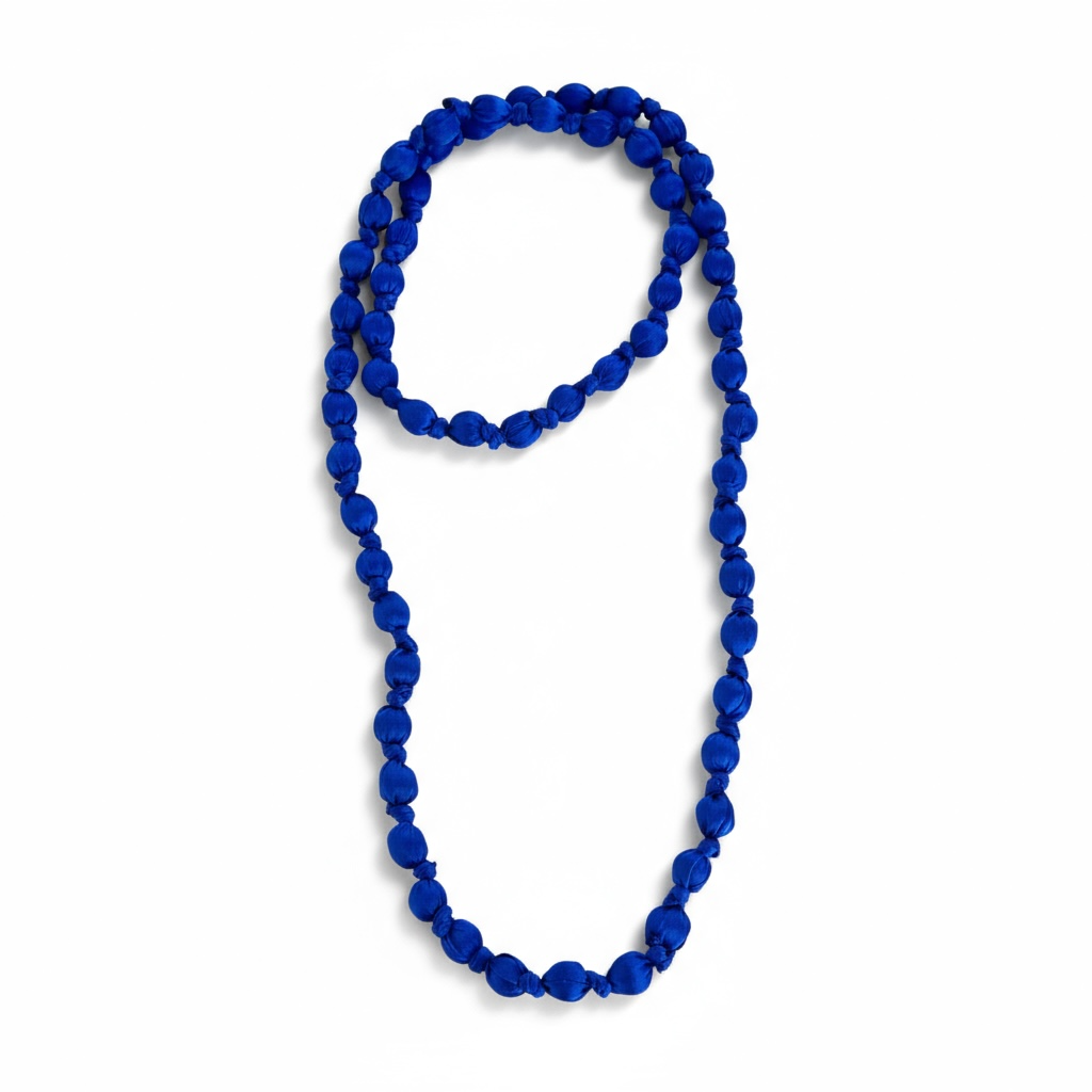 Collar Bolas Azul Eléctrico