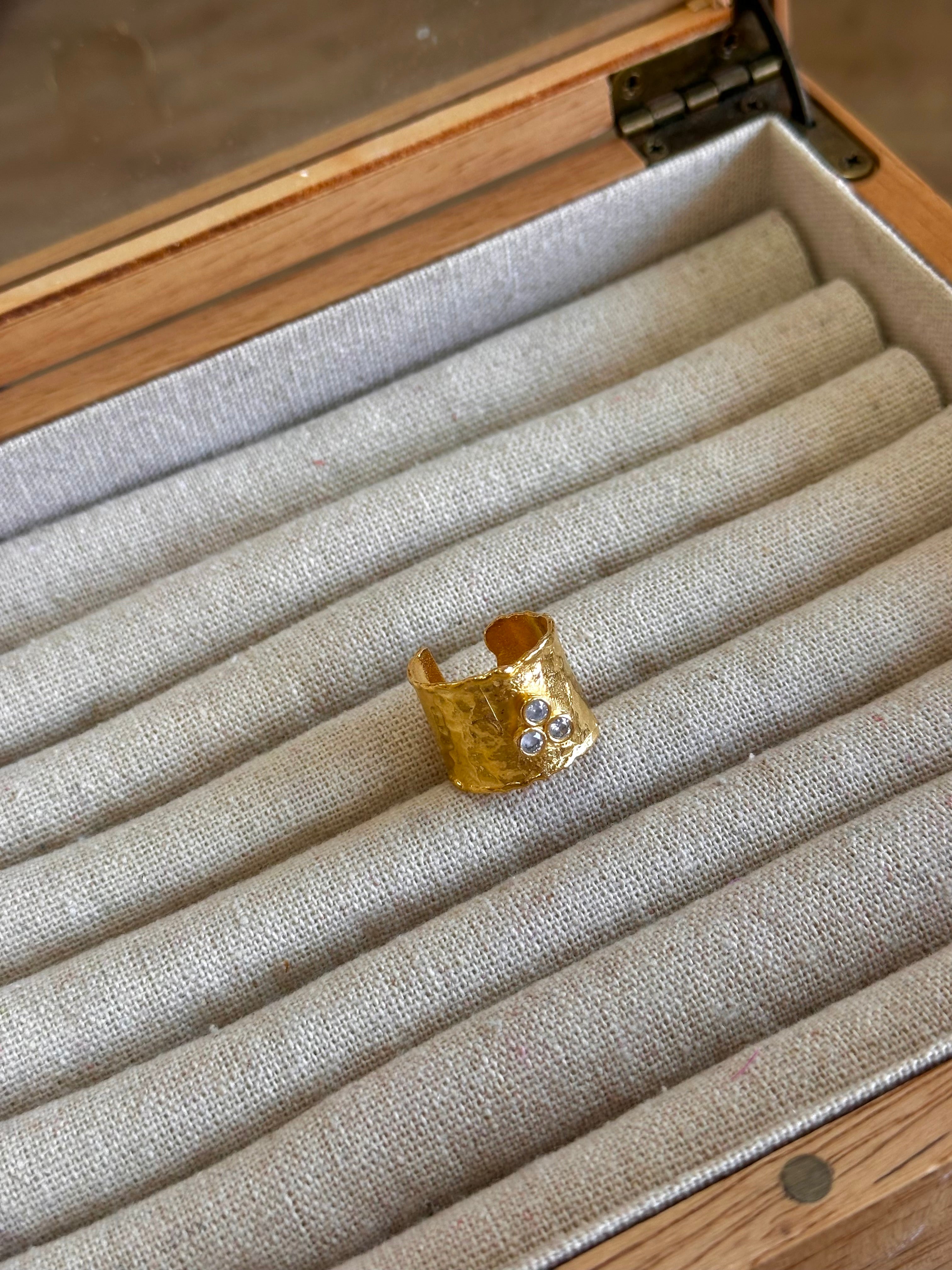 Anillo Agatha Blanco