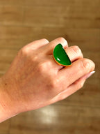 Anillo Afrodita Maxi Verde