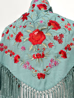 Mantoncillo Clavelines Verde Agua