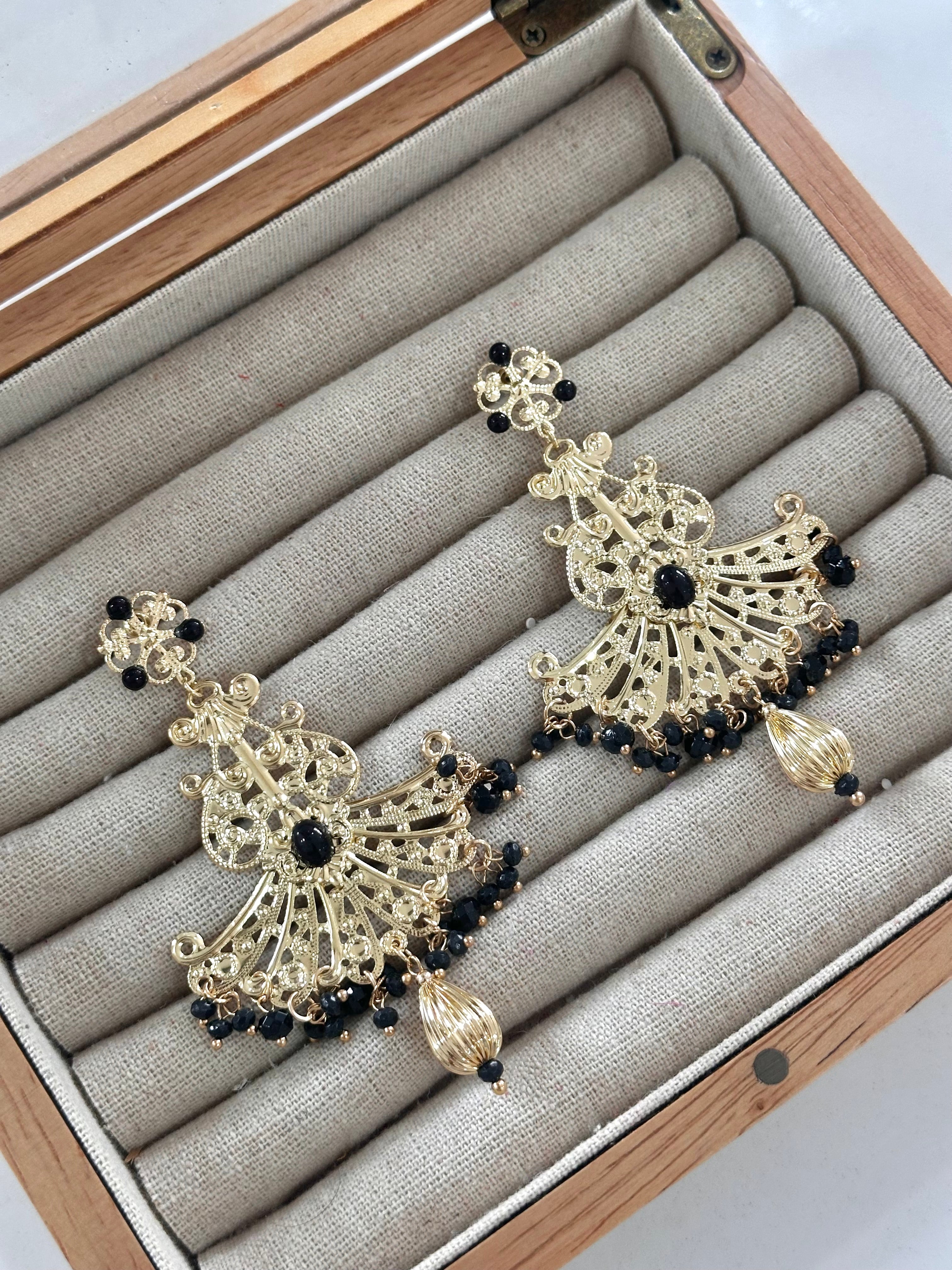 Pendientes Triana Negro