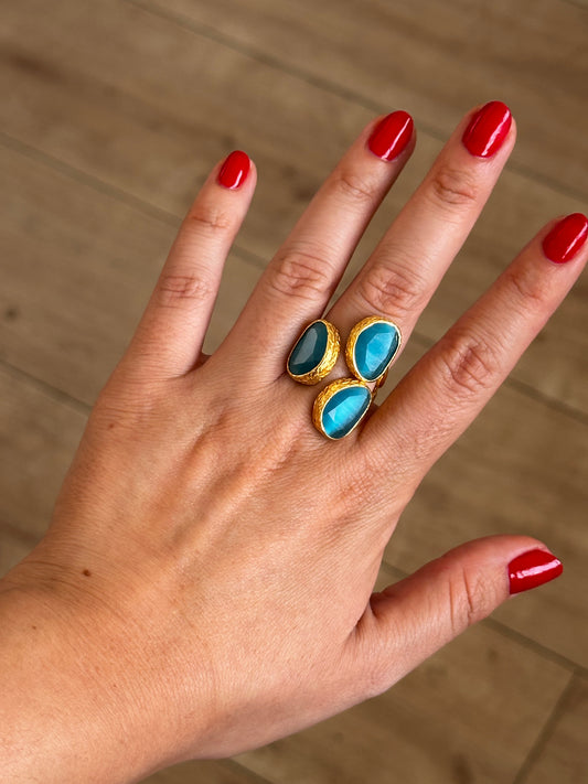 Anillo La Nuit Turquesa
