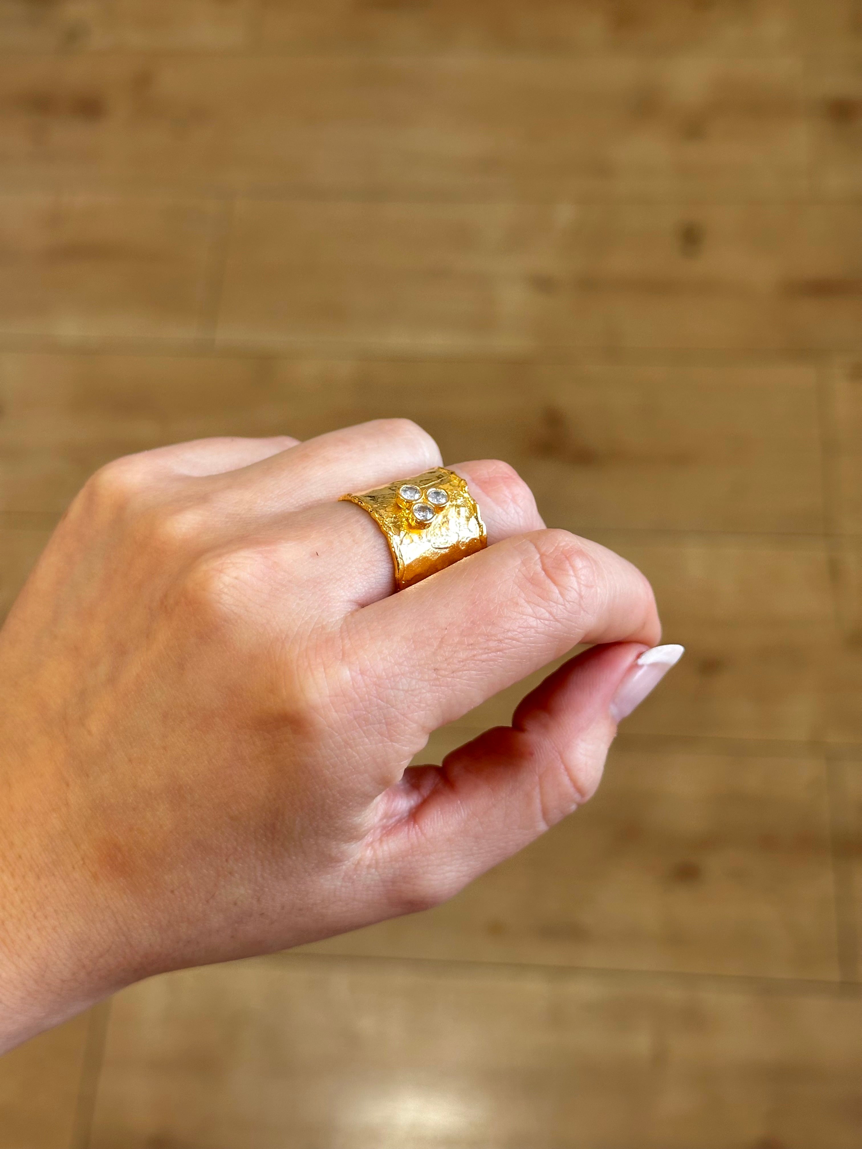 Anillo Agatha Blanco