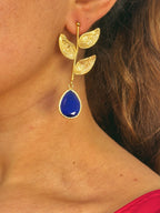 Pendientes Almería Azul Eléctrico