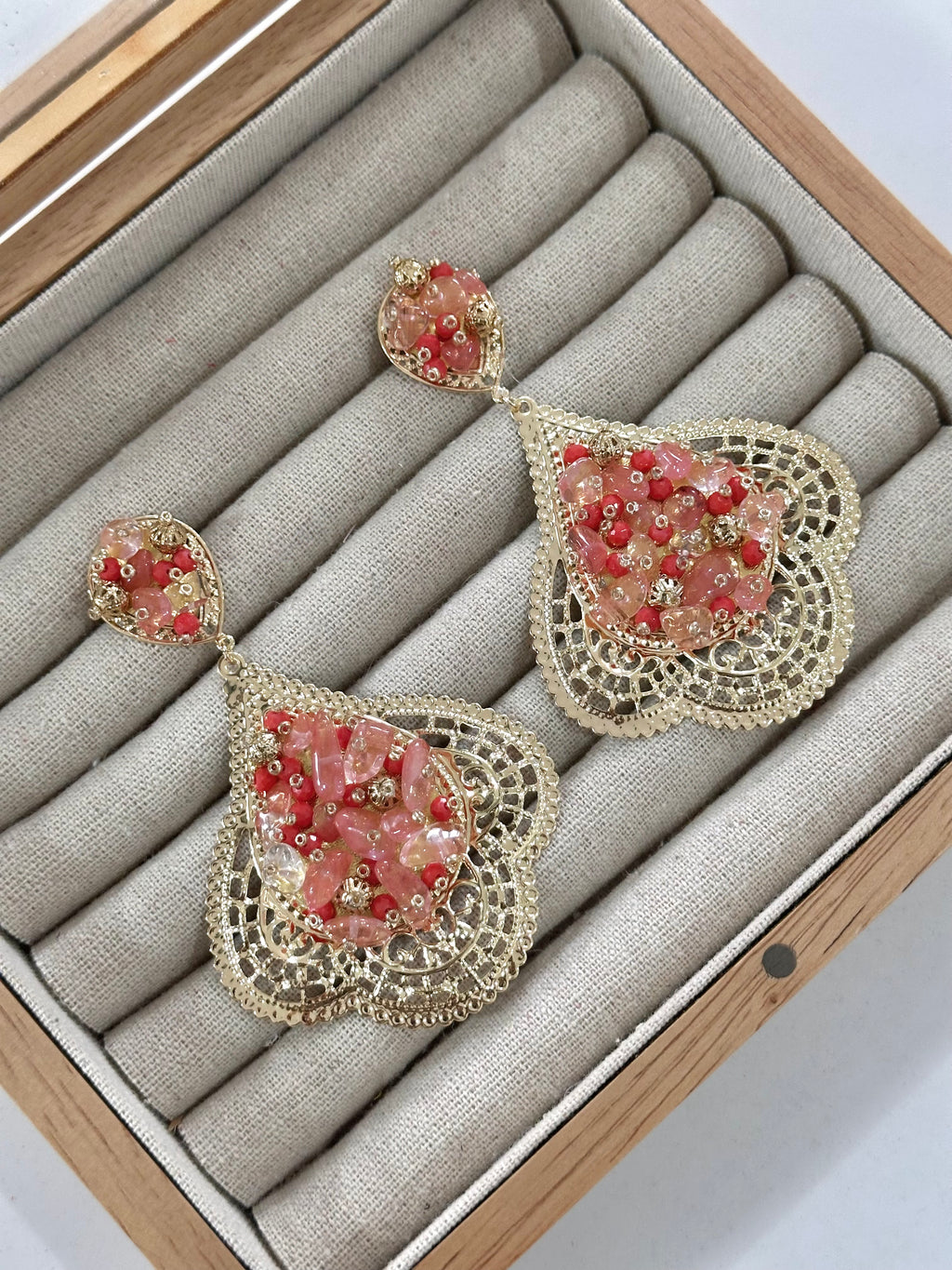 Pendientes Alhambra Coral