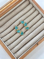 Pendientes Trío Piedra Turquesa