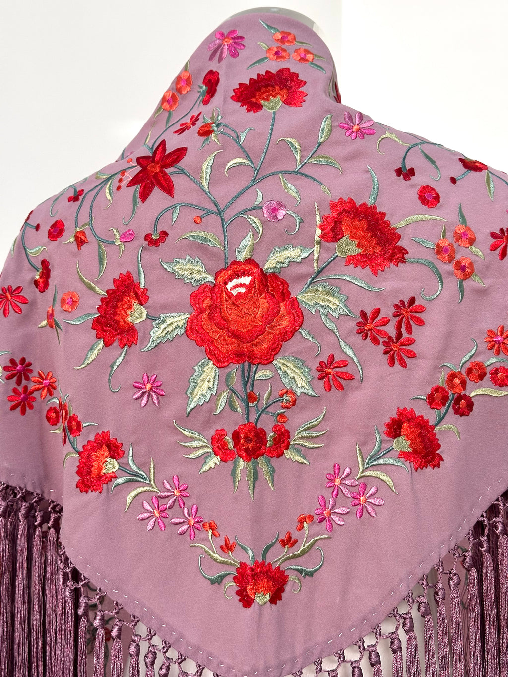 Mantoncillo Clavelines Malva Empolvado