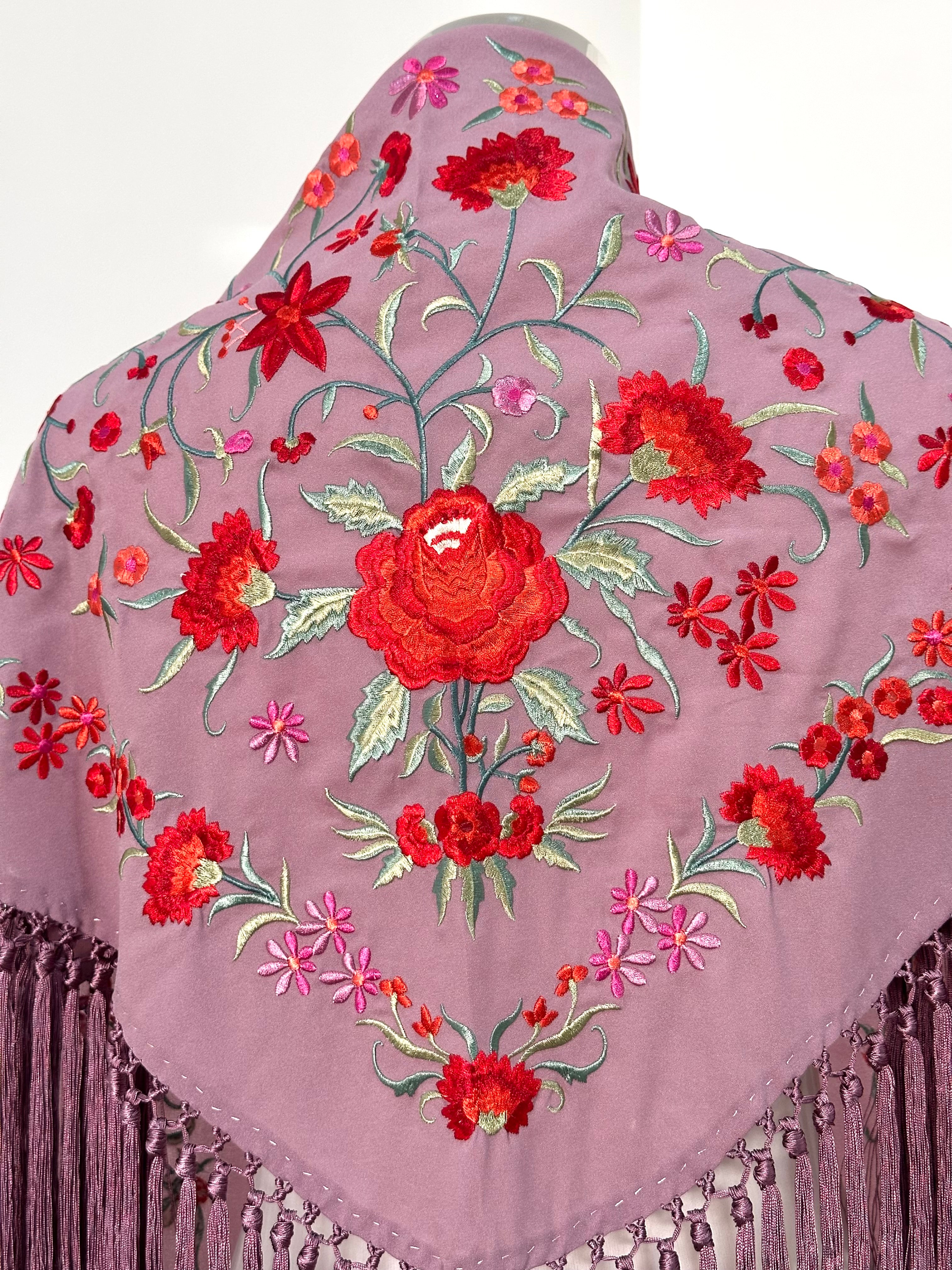 Mantoncillo Clavelines Malva Empolvado