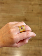 Anillo Agatha Fucsia
