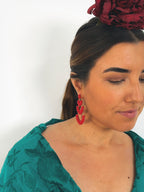 Pendientes Solera Rojo