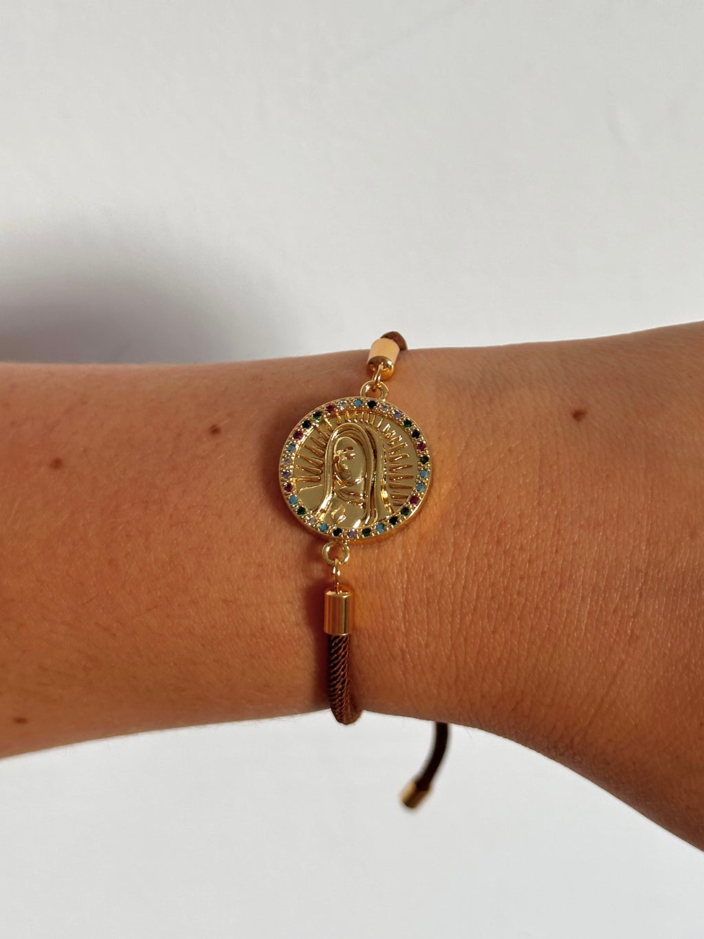 Pulsera Medalla Virgen Sagrado Corazón