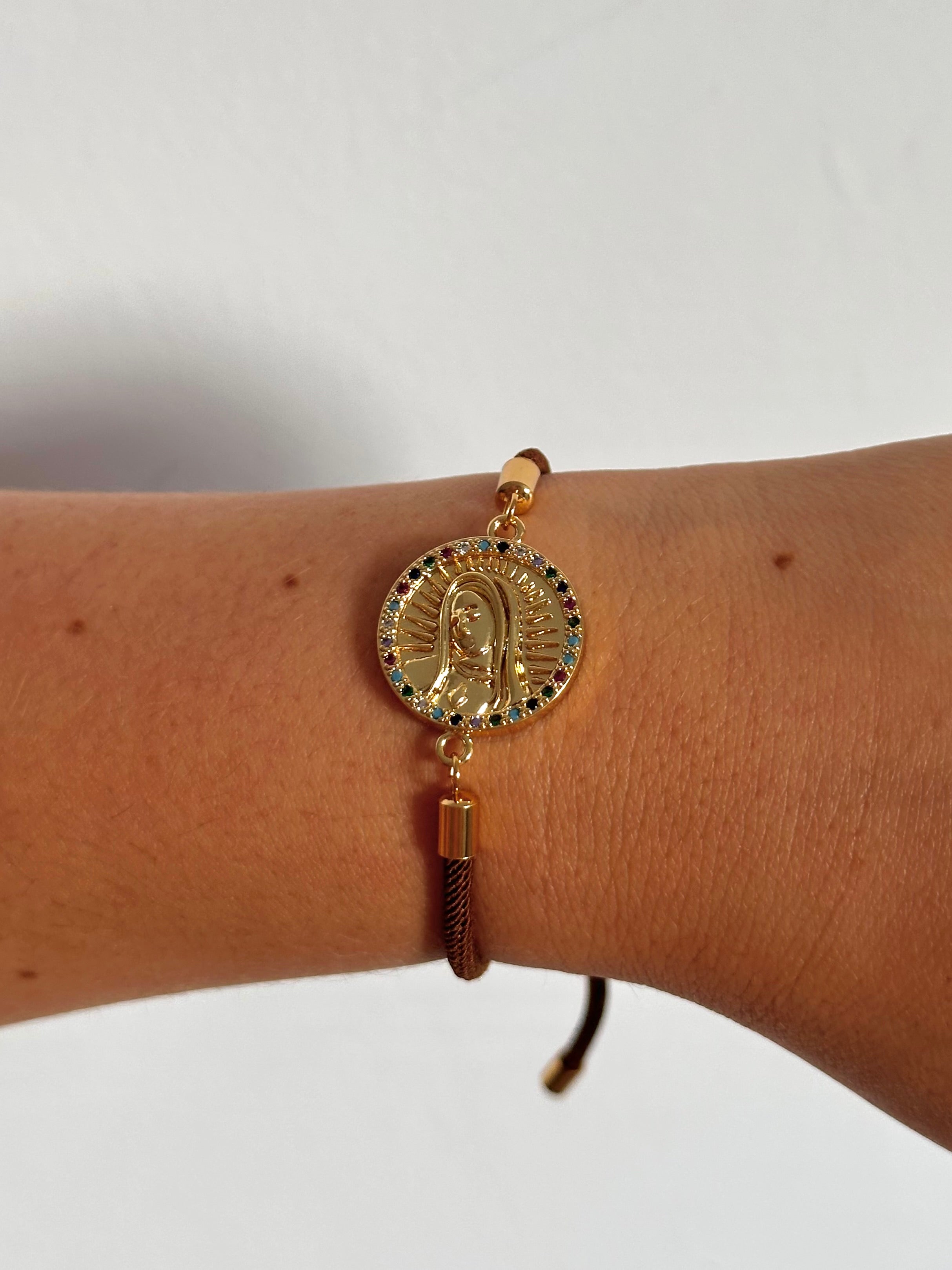 Pulsera Medalla Virgen Sagrado Corazón