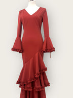 Vestido Carmesí Teja/ Coral