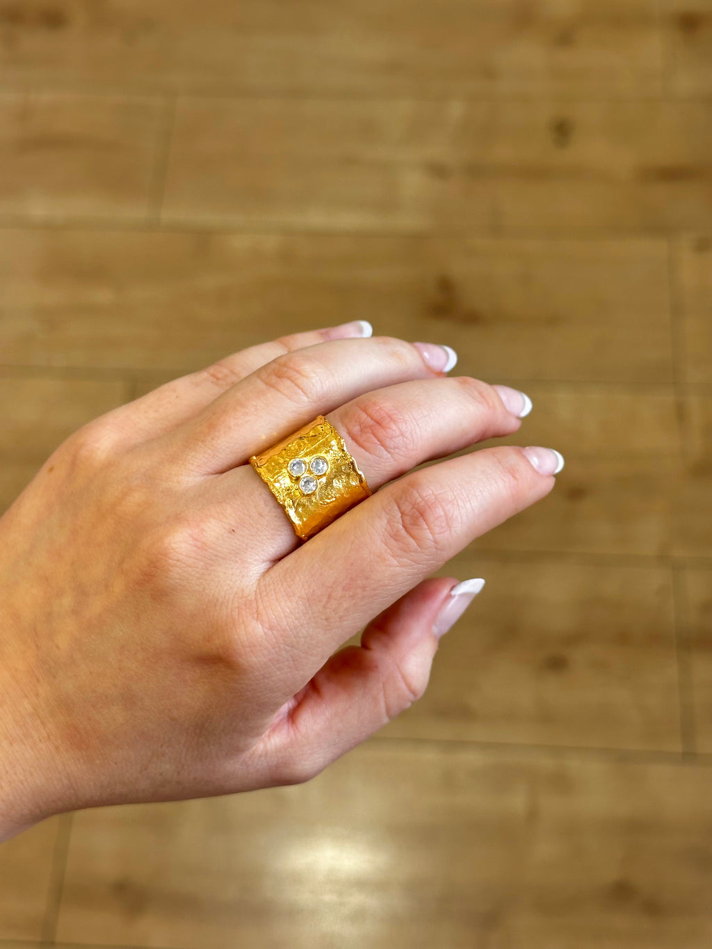 Anillo Agatha Blanco