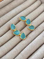 Pendientes Trío Piedra Turquesa