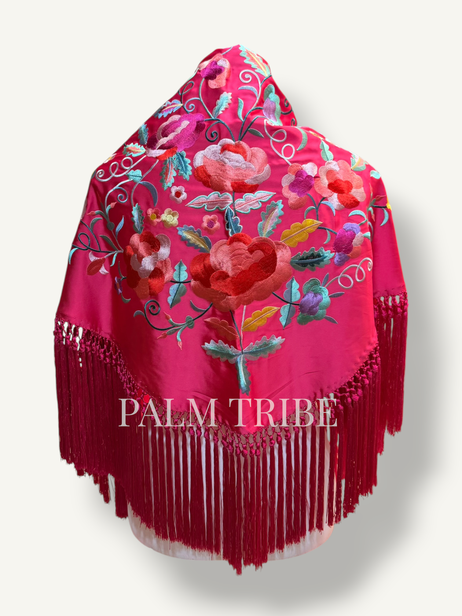 Mantoncillo Flores Fucsia