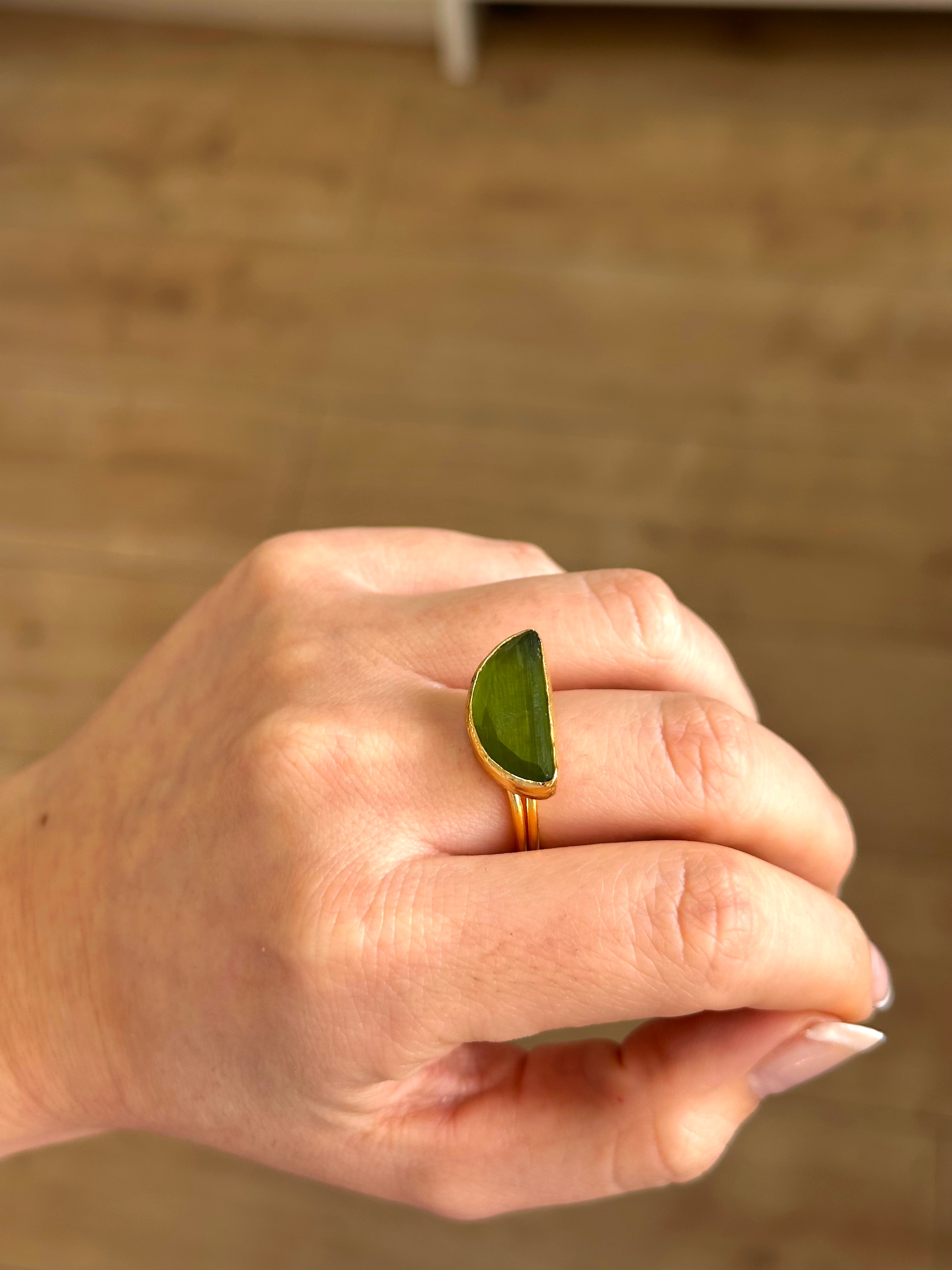 Anillo Afrodita verde