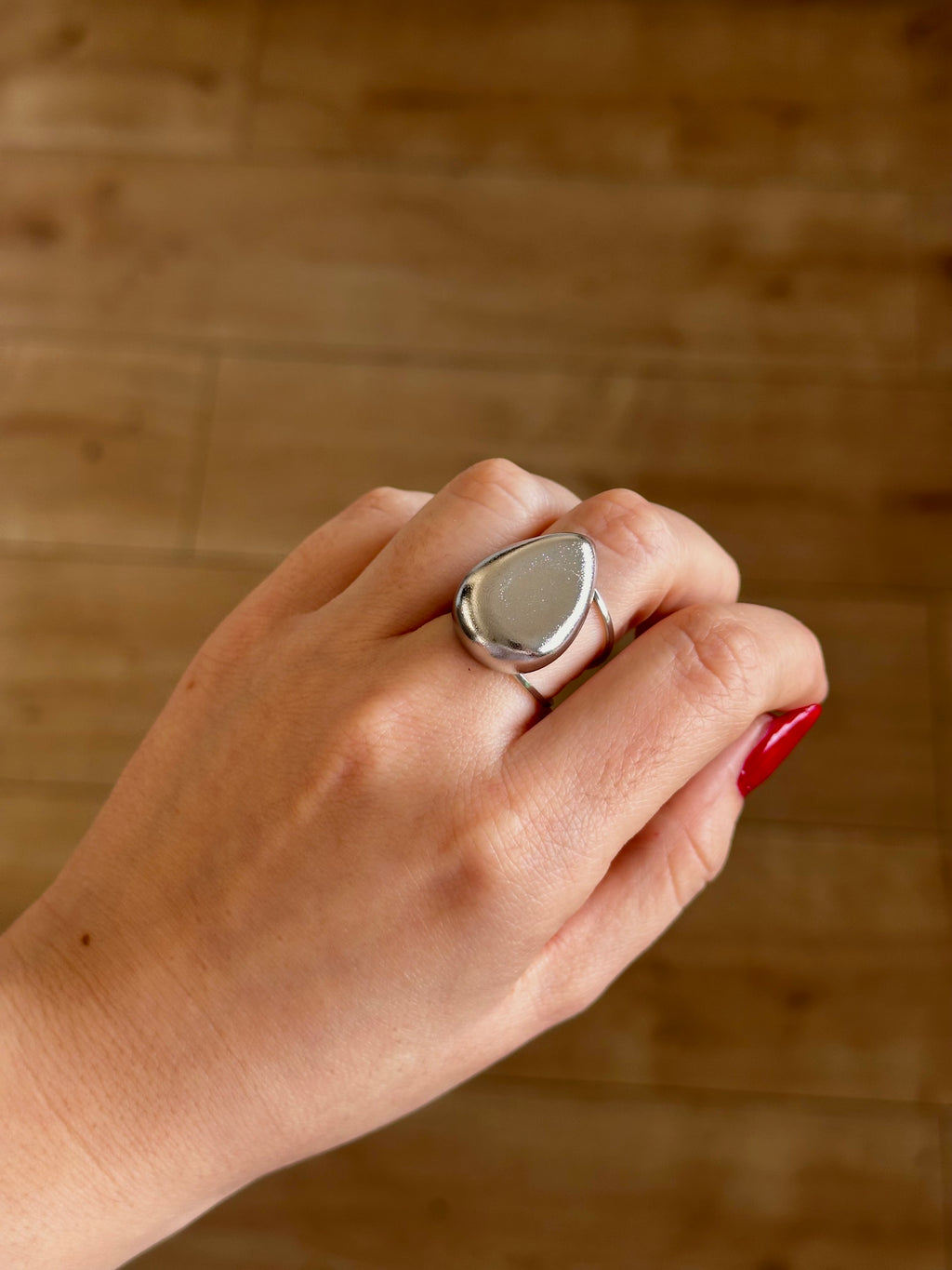 Anillo Lágrima Silver