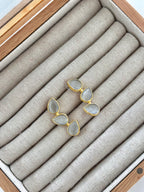 Pendientes Trío Piedra Blanco