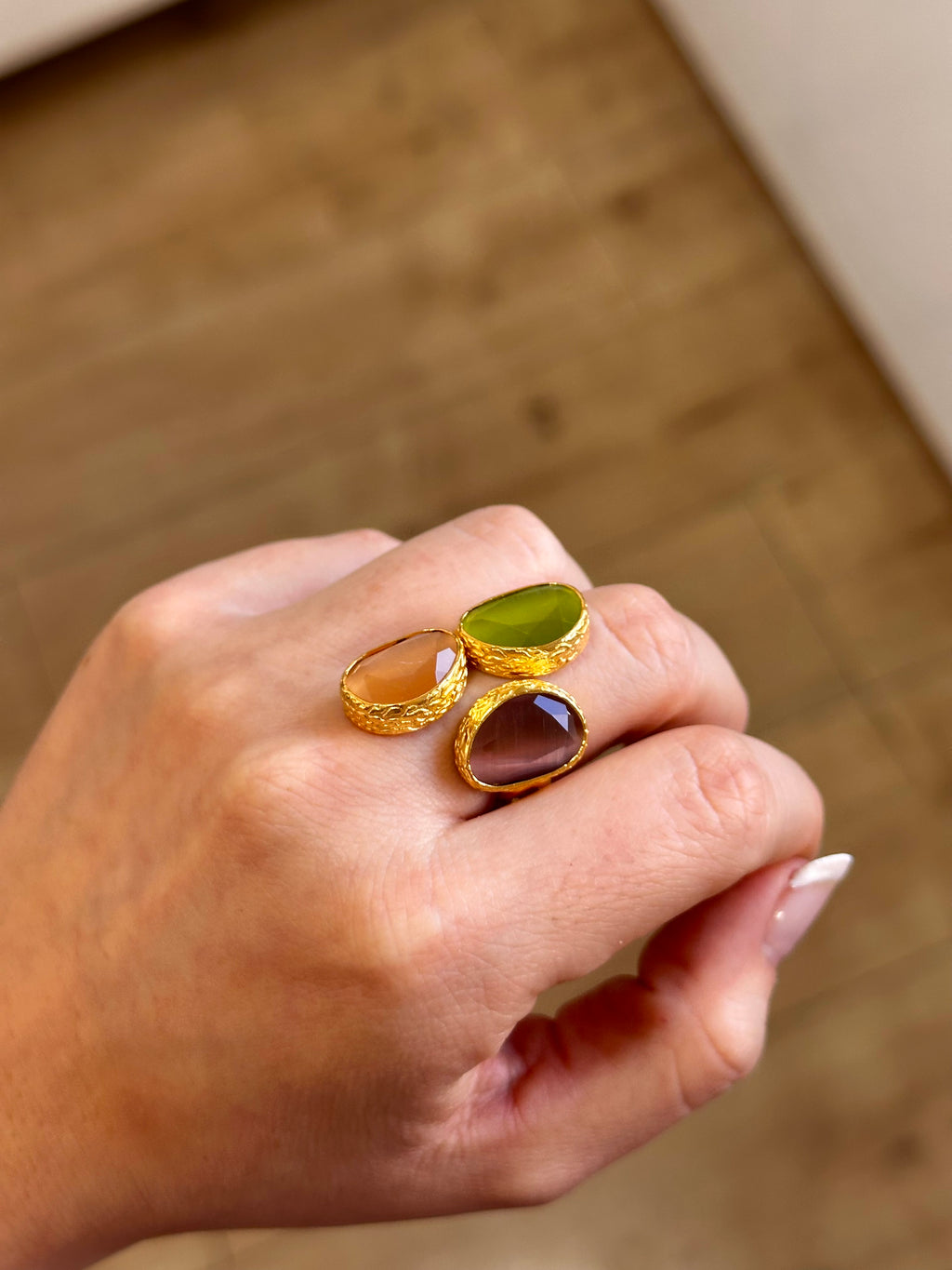 Anillo La Nuit Tricolor