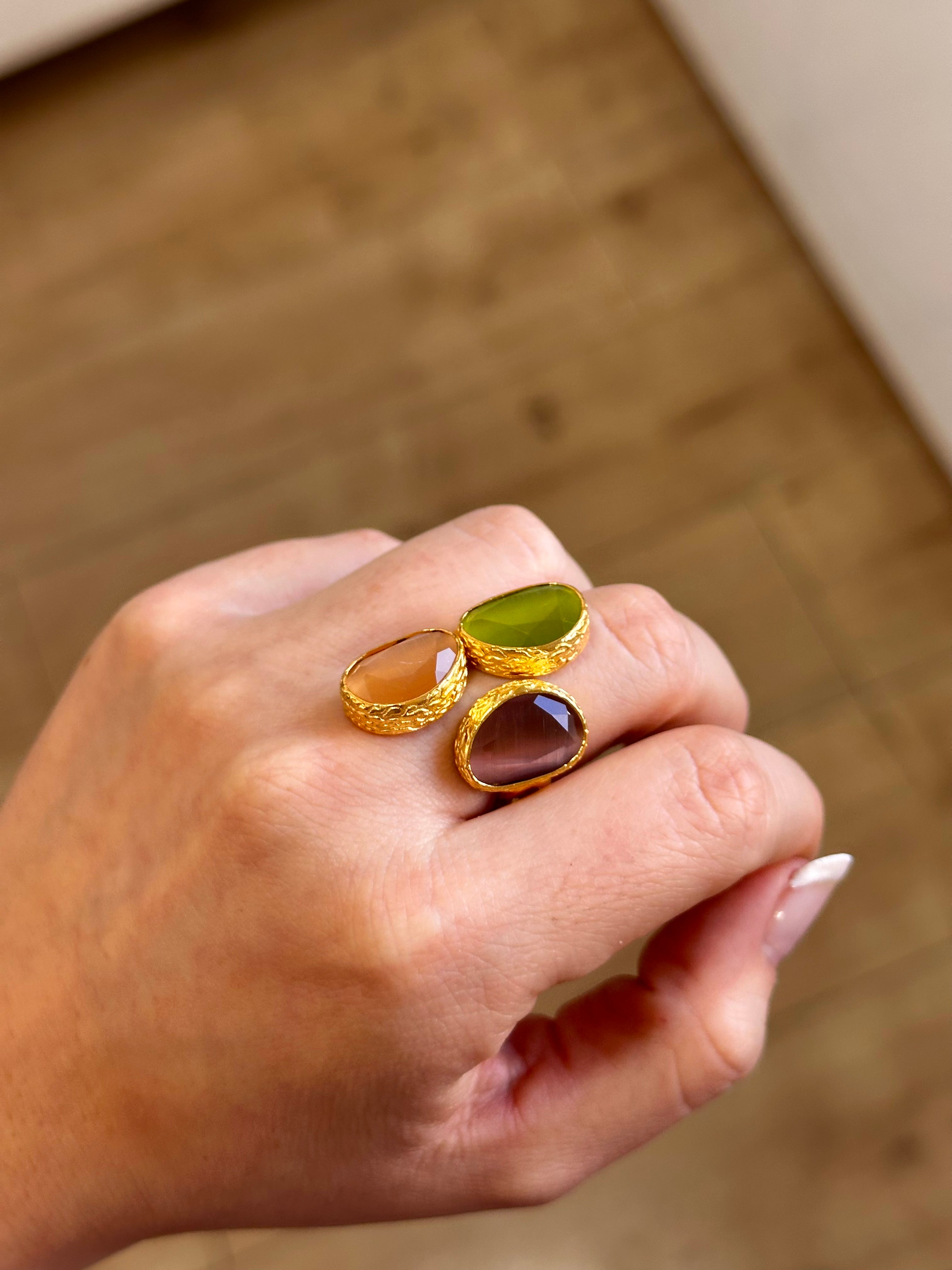 Anillo La Nuit Tricolor