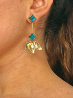 Pendientes Tulipán Azulon